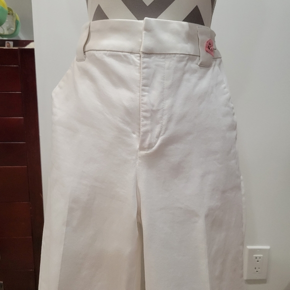Express White Cropped Wide Leg Pants - Picture 3 of 9